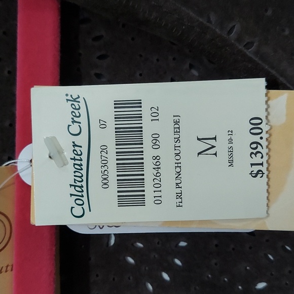 Vintage Punch Out Brown Eyelet Suede Leather Jacket Medium Coldwater Creek #858 - Picture 6 of 7